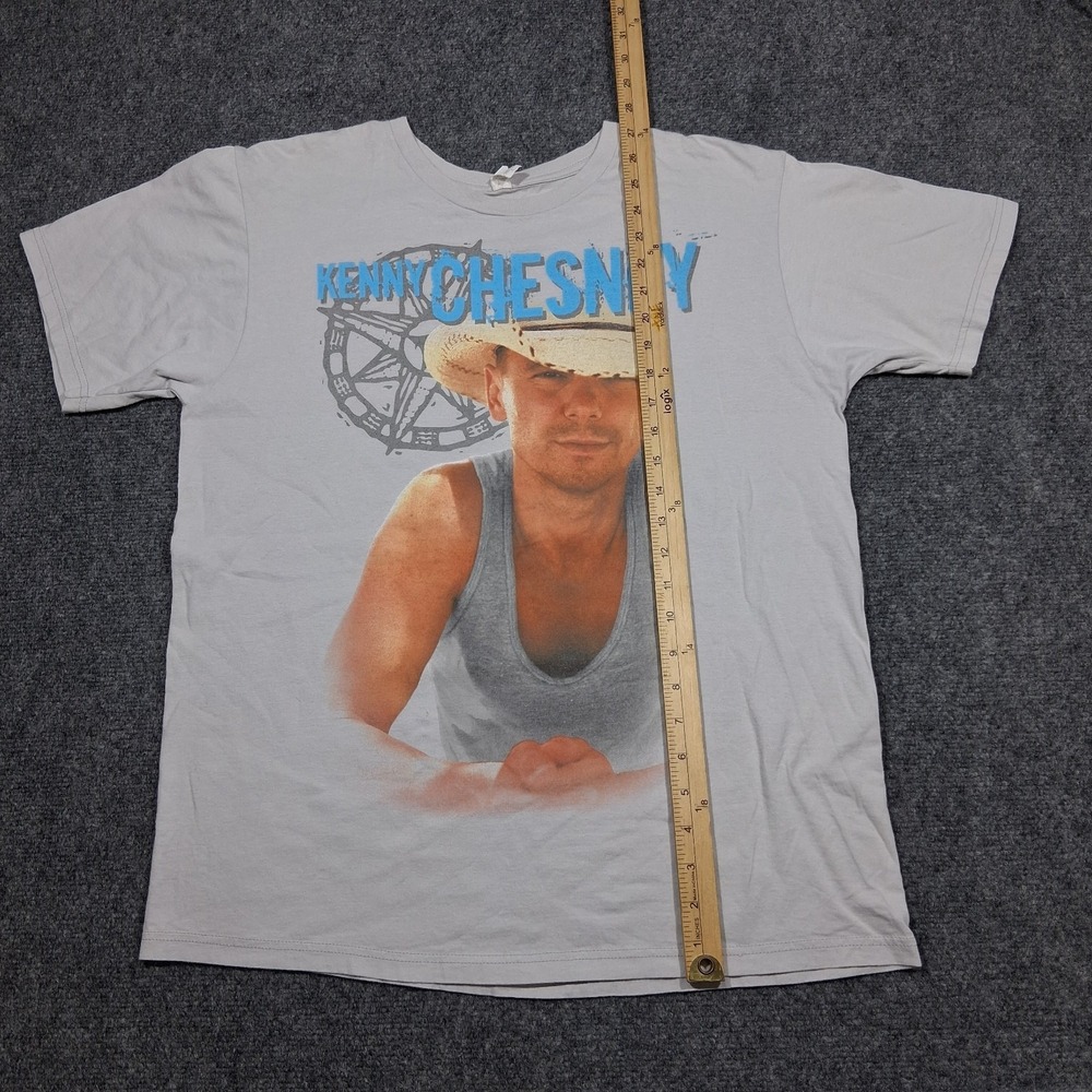 Kenny Chesney Concert‎ Tour Graphic T-Shirt Gray Organic Cotton Large - Picture 8 of 10